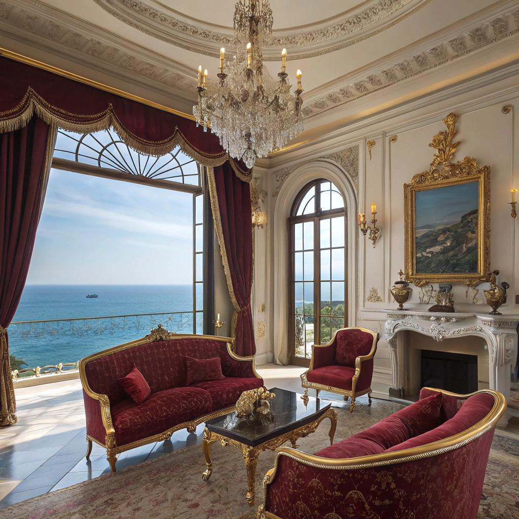 Salon dans une serre dans un style Garcia