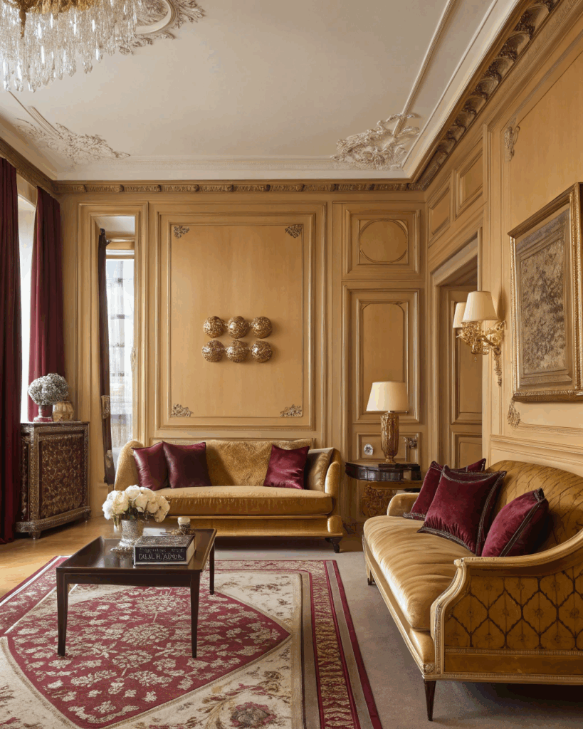 Un salon dans un style Grange