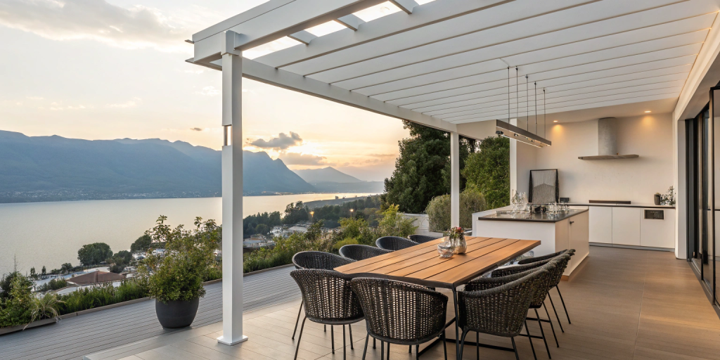 Une salle à manger d'extérieur